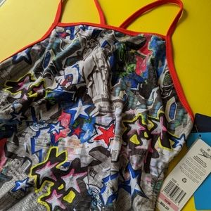 Speedo Endurance Lite Graffiti tank swimsuit 10/36
